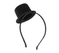OATIPHO Tocado De Fiesta Diadema Sombrero De Copa Mini Negro Para Mujer Accesorio De Disfraz Para Carnaval Fiestas De Graduación y Decoración De Tocados