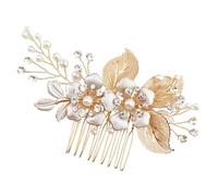 OATIPHO Tocado de Pan de Peineta Decorativa para Novia Accesorio de Cabello Flores para Boda y Ceremonia Manual