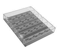 OATIPHO Vitrina Acrílica Transparente para Monedas y Medallas Caja Expositora Rígida Base Negra 260X300X50 MM Soporte Organizador para Coleccionistas Protección contra Polvo y Humedad