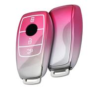 OATSBASF Funda para llave de coche adecuada para Mercedes Benz, funda protectora de TPU clase E Clase S (JBS-PINK)