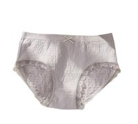 OATTIS 5 PCS de Mujer de Cintura Media con Borde de Encaje - algodón Burbuja Transpirable,Tejido Suave y elástico,badana antibacteriana,Ropa Interior cómoda para Damas,Color6,más De 68-85 Kg