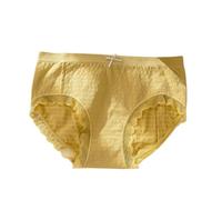 OATTIS 5 PCS de Mujer de Cintura Media con Borde de Encaje - algodón Burbuja Transpirable,Tejido Suave y elástico,badana antibacteriana,Ropa Interior cómoda para Damas,Color7,más De 68-85 Kg