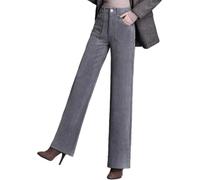 OATTIS Pantalones Anchos De Pana para Mujer En Otoño E Invierno, De Cintura Alta Y Adelgazantes, Sueltos Y Colgantes, Pantalones Casuales De Terciopelo A Rayas De Gran Tamaño,Color4,27