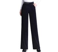 OATTIS Pantalones Anchos De Terciopelo para Mujer En Otoño E Invierno, Pantalones De Cintura Alta, Informales, Sueltos, Colgantes Y Adelgazantes,Color5,27