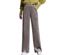 OATTIS Pantalones De Pierna Ancha De Terciopelo Dorado para Otoño E Invierno, Pantalones Casuales Sueltos Y Colgantes, Pantalones De Mujer De Cintura Alta De Talla Grande,Color1,30