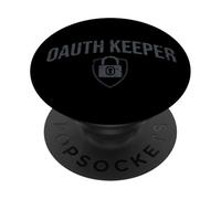 OAuth Keeper Ciberseguridad TI Humor Diseño PopSockets PopGrip Adhesivo