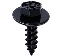 OAUTOO 25 piezas M6.2 x 22 mm Fender Liner parachoques cubierta tornillo perno compatible con Toyota y Lexus 90159-60477