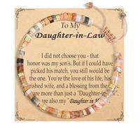 OAVOOK Pulseras de perlas para cuñada, hijastra abuela, mimi, nana, tía, regalos del día de la madre, cumpleaños, Navidad, Daughter-in-law, Piedra, No es una piedra preciosa
