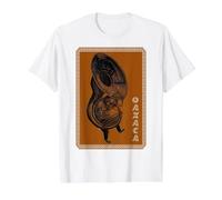 Oaxaca Arte Urbano #5 México Saxofón Día de Muertos Camiseta gráfica económica, Hombre, Blanco, L