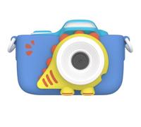 Oaxis myFirst Camera 3, Color Azul. Mini cámara de 16 MP Estilo Reflex para niños con DualLens y Lente Macro