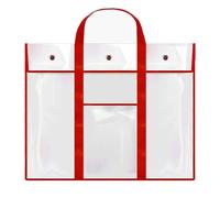 Oaygat Portafolios para tablón de anuncios, con bolsillo de almacenamiento de PVC, impermeable, bolsa de transporte para artistas, bolsa transparente para carpetas de artistas, bolsa de almacenamiento