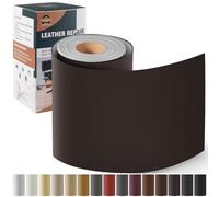 OAZ Kit de Reparación de Cuero para Muebles, Parche de Reparación Autoadhesivo 10x200 cm Cuero Adhesivo Para Tapizar para Asientos de Automóviles, Sofás, Sofás para Sillas Marrón oscuro