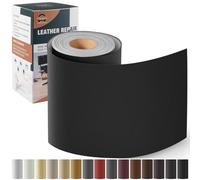 OAZ Kit de Reparación de Cuero para Muebles, Parche de Reparación Autoadhesivo 10x200 cm Cuero Adhesivo Para Tapizar para Asientos de Automóviles, Sofás, Sofás para Sillas Negro