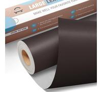 OAZ Kit de Reparación de Cuero para Muebles, Parche de Reparación Autoadhesivo 40x200 cm Cuero Adhesivo Para Tapizar para Asientos de Automóviles, Sofás, Sofás para Sillas Marrón oscuro