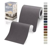 OAZ Parche Adhesivo de Tela, 10x200 cm Exterior Parches de Reparación de Lona, Impermeable Parches para Tela Autoadhesivo para Sofá, Cortina, Toldos, Asiento de Coche, Tumbona, Gris oscuro