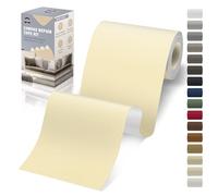 OAZ Parche Adhesivo de Tela, 10x200 cm Exterior Parches de Reparación de Lona, Impermeable Parches para Tela Autoadhesivo para Sofá, Cortina, Toldos, Asiento de Coche, Tumbona, Crema