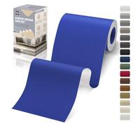 OAZ Parche Adhesivo de Tela, 10x200 cm Exterior Parches de Reparación de Lona, Impermeable Parches para Tela Autoadhesivo para Sofá, Cortina, Toldos, Asiento de Coche, Tumbona, Azul real
