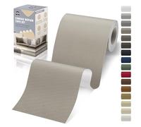 OAZ Parche Adhesivo de Tela, 10x200 cm Exterior Parches de Reparación de Lona, Impermeable Parches para Tela Autoadhesivo para Sofá, Cortina, Toldos, Asiento de Coche, Tumbona, Gris marfil