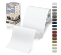 OAZ Parche Adhesivo de Tela, 10x200 cm Exterior Parches de Reparación de Lona, Impermeable Parches para Tela Autoadhesivo para Sofá, Cortina, Toldos, Asiento de Coche, Tumbona, Blanco