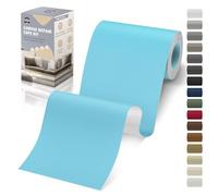 OAZ Parche Adhesivo de Tela, 10x200 cm Exterior Parches de Reparación de Lona, Impermeable Parches para Tela Autoadhesivo para Sofá, Cortina, Toldos, Asiento de Coche, Tumbona, Azul