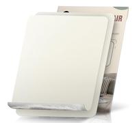 OAZ Parche Adhesivo de Tela, 23x28 cm 2 pièces Exterior Parches de Reparación de Lona, Impermeable Parches para Tela Autoadhesivo para Sofá, Cortina, Toldos, Asiento de Coche, Tumbona, Blanco marfil