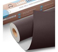 OAZ Parches Cuero Adhesivo,40 x 160 cm Cuero Adhesivo Parches Polipiel,Parches de Reparación Autoadhesivos,Parche Cuero Adhesivo para Muebles,Sofás,Asientos De Coche,Cabecera,Bolsos (Marrón oscuro)