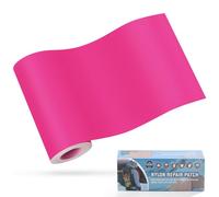 OAZ Parches de Reparación de Nylon Autoadhesivo, 10 x 160 cm Parches Chaqueta Plumas, Parche Reparacion Ropa, Parche de Reparación Impermeable, para Tienda de Campaña, Mochila, Chaqueta, Rosa