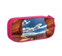 OAZCVBNN Arches National Park - Estuche para lápices con impresión estándar para guardar maquillaje, gomas de borrar, bolígrafos, estudiantes, escuela, oficina, uso multiescena, Pink, Talla única