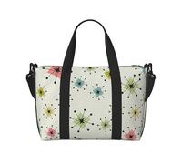 OAZCVBNN Atomic Stars - Bolsa de viaje unisex versátil con estampado retro de estrellas, ligera, para fin de semana, camping, aventura al aire libre
