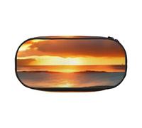 OAZCVBNN Beach Maui Hawaii Sunset Sea Waves Clouds Print Ligero Conveniencia Estuche para lápices Escolar Estudiantes Maquillaje Viaje Niño Niña, Black, Talla única, Organizador de bolsas