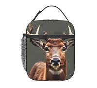 OAZCVBNN Beauty Deer Print - Bolsa de almuerzo aislada práctica y reutilizable, para trabajo, picnic, actividades al aire libre