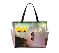 OAZCVBNN Bolsa reutilizable con estampado de cataratas del Niágara, elegante, ligera, para vacaciones, picnic, gimnasio, camping, uso versátil