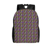 OAZCVBNN Bright Mushrooms - Mochila unisex con impresión artística para exteriores, mochila elegante para viajes diarios, gran capacidad