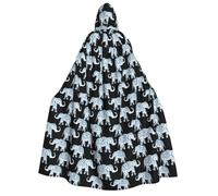 OAZCVBNN Capa con capucha para adultos, con estampado de elefante, para carnaval, cosplay, festivales, celebraciones al aire libre