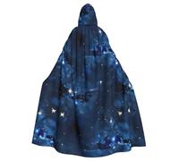 OAZCVBNN Capa con capucha para hombre y mujer, con estampado de galaxia azul, para carnaval, cosplay, para festivales y fiestas temáticas