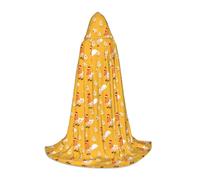 OAZCVBNN Capa con capucha y estampado de pollitos de pollito, disfraz de cosplay para festivales de temporada, eventos de mago