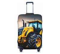 OAZCVBNN Company Farm Tractor - Funda para maleta de viaje con diseño elástico antiarañazos, Black, XL