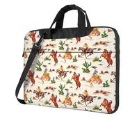 OAZCVBNN Cowboy Ride Horse - Bolsa versátil para laptop, elegante funda para laptop con opciones de maletín de hombro tipo mensajero, Black, 13 inch