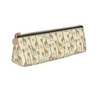 OAZCVBNN Estuche de piel con estampado de jirafas dibujadas a mano, elegante, para escuela, viajes, organización de maquillaje, ligero