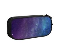 OAZCVBNN Estuche para lápices con estampado interestelar de Universo con estrellas y galaxia, para guardar maquillaje, borradores, bolígrafos, estudiantes, escuela, oficina, multiescena, Black, Talla