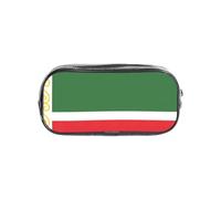 OAZCVBNN Estuche transparente con estampado de bandera de la República de Chechenia para niños y niñas, estuche transparente