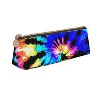 OAZCVBNN Exotic Tribe - Estuche de piel con estampado de teñido anudado, elegante, para escuela, viajes, organización de maquillaje, ligero