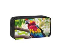 OAZCVBNN Fantastic Parrot Feather 1 - Estuche organizador de papelería de gran capacidad para oficina, viajes, dormitorio