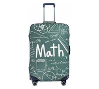 OAZCVBNN Fórmulas Formulas Teoría de matemáticas Lección Palabras impresión lavable maleta universal elástico protector de equipaje accesorio de viaje, Black, M, Equipaje de mano