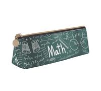 OAZCVBNN Formulas Shapes Theory - Estuche de piel con impresión de palabras, diseño de teoría, para escuela, viajes, maquillaje, organización, ligero