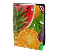OAZCVBNN Fresh Fruits - Funda tipo cartera con estampado de piña para hombre y mujer, para viajes de negocios y ocio