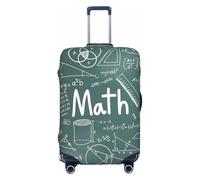 OAZCVBNN Funda para maleta de viaje con diseño elástico antiarañazos, diseño único de fórmulas, teoría de matemáticas, lecciones de matemáticas, palabras, Black, S