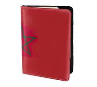 OAZCVBNN Funda tipo cartera con estampado de la bandera de Marruecos para hombres y mujeres para pasaporte, para viajes de negocios y ocio