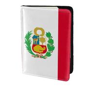 OAZCVBNN Funda tipo cartera para pasaporte con estampado de bandera de Perú para hombres y mujeres para viajes de negocios y ocio