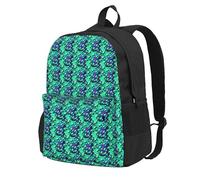 OAZCVBNN Green Aliens Print - Mochila de gran capacidad para adultos, ligera, para senderismo, al aire libre, viajes, uso diario